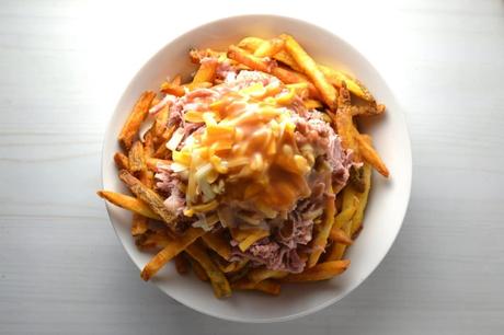 Puerto Rican Pernil Loaded Disco Fries