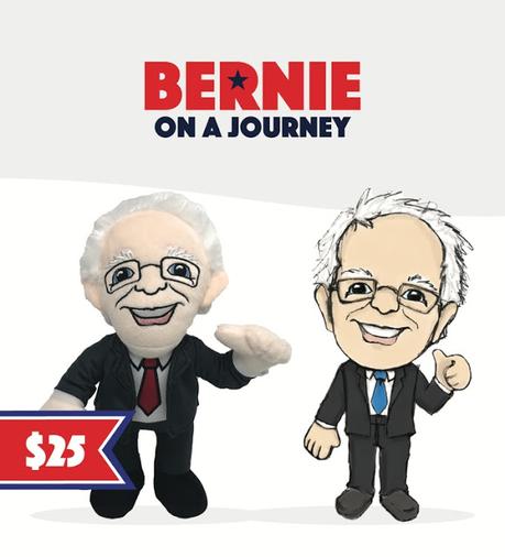 Cuddle Your Candidate Tonight! Primary Pals Plush Dolls Featuring The Top Democratic Candidates Launches Just In Time For The Primary Debates Bernie on a Journey