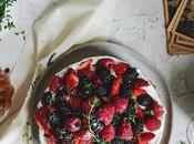 Gluten-Free Vanilla Butter Cake, Whipped Cream Summer Berries