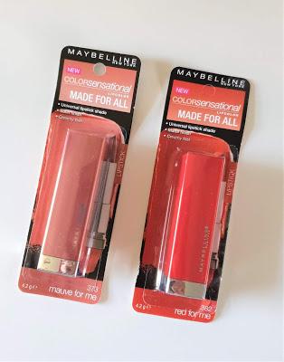 Maybelline Made for All lipsticks
