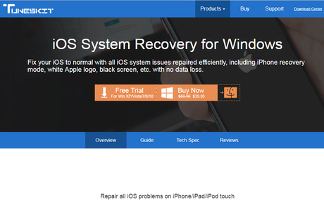 Tuneskit iOS System Recovery for Windows Review: Easily Repair iOS Issues