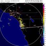 Light migration in Arizona, moderate to heavy near San Diego on 5-6-2012