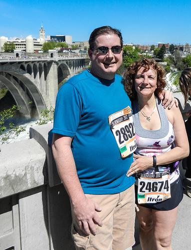 hubby and I after finishing