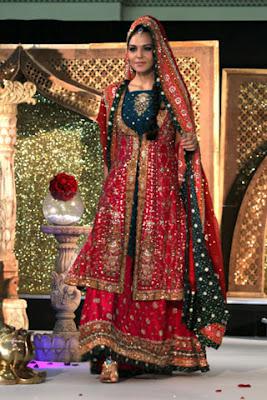 Pakistani/indian Bridal Wear dress collection 2012