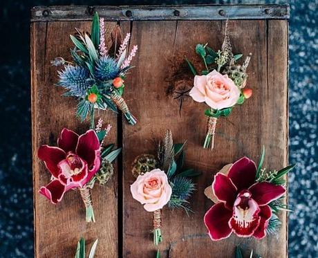 personalize wedding boutonnieres rustic
