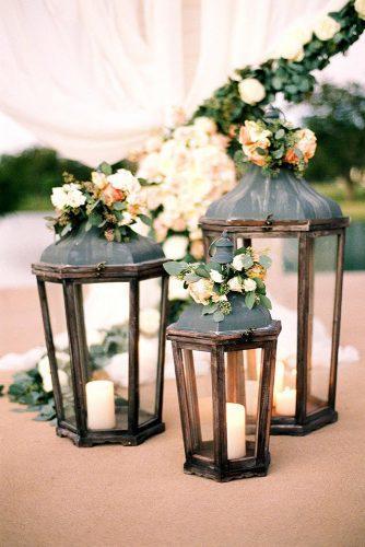 rustic wedding ideas wooden lanterns with white candles briscoemanor