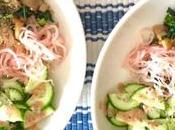 Vegan Vietnamese Noodle Bowls with Almond Butter Sauce Read