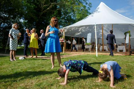 Summer Solstice Wedding – Polly and Steve a workout for some younger guests
