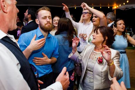 Summer Solstice Wedding – Polly and Steve mother of the bride on the dancefloor