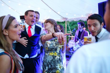 Summer Solstice Wedding – Polly and Steve the groom on the dancefloor