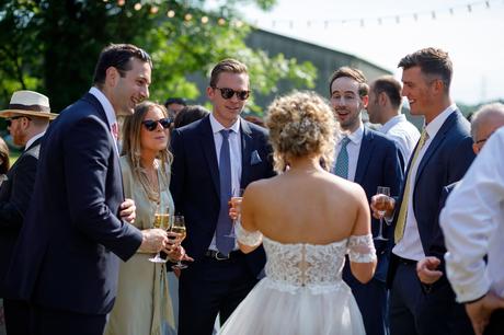Summer Solstice Wedding – Polly and Steve the bride talks to her guests