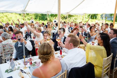 Summer Solstice Wedding – Polly and Steve a toast during the speeches