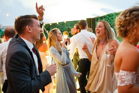 Summer Solstice Wedding – Polly and Steve wedding guests dance