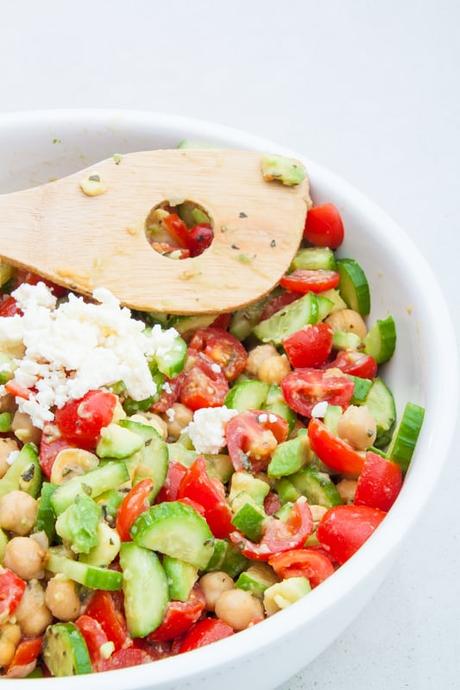 Chickpea, Tomato, and Feta Salad