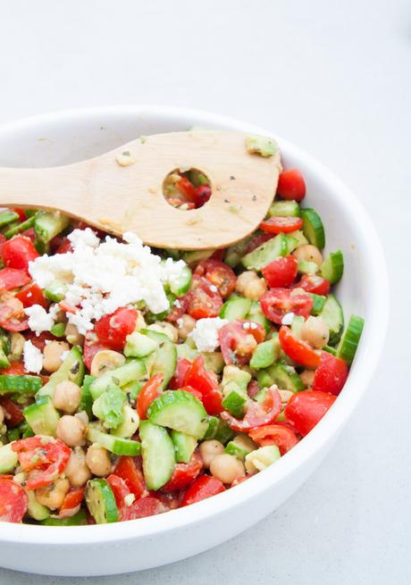 Chickpea, Tomato, and Feta Salad