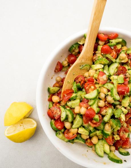 Chickpea, Tomato, and Feta Salad