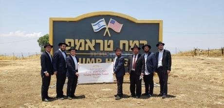 Chabadniks print Tanya in Ramat Trump - Trump Heights - in the Golan Heights