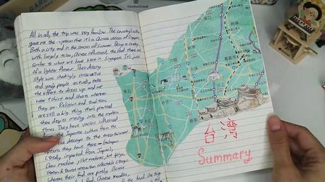 Taiwan Travel Journal Flip Through