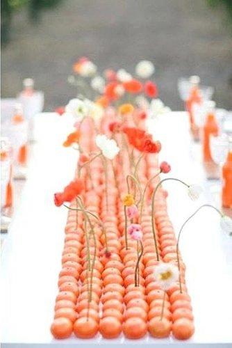 how to make wedding centerpieces orange wedding table runner