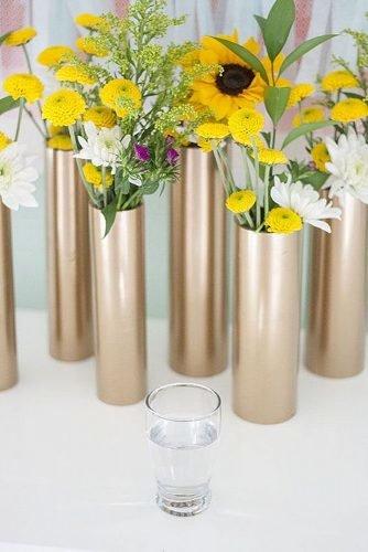 how to make wedding centerpieces pvc pipes gold colored centerpieces