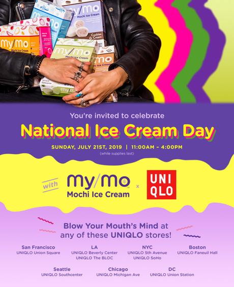 National Ice Cream Month with My/Mo Mochi Ice Cream and UNIQLO