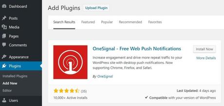 One Signal - WordPress Push Notification Plugin