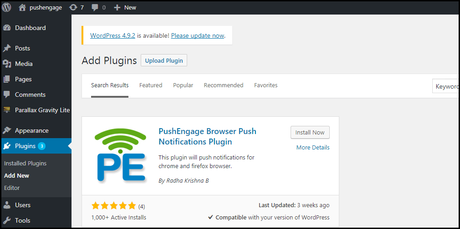 Pushengage - WordPress Push Notification Plugin