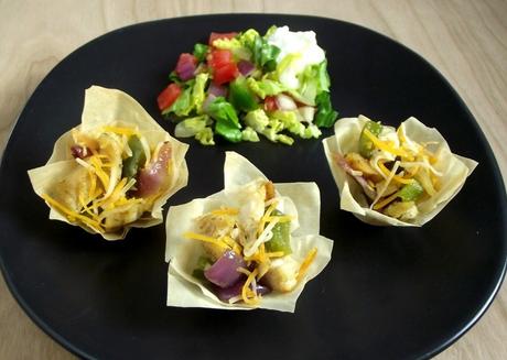 Chicken Fajita Filo Bites