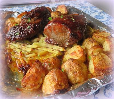 Sheet Pan Hoisin Pork Tenderloin for Two