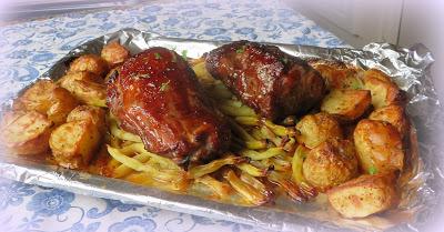 Sheet Pan Hoisin Pork Tenderloin for Two