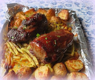 Sheet Pan Hoisin Pork Tenderloin for Two