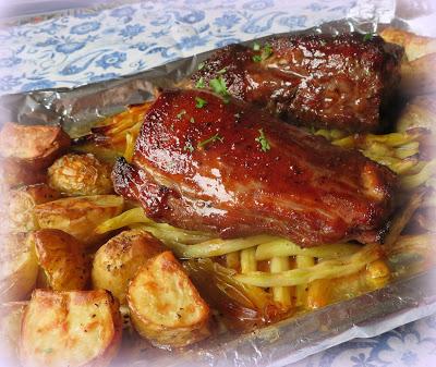 Sheet Pan Hoisin Pork Tenderloin for Two