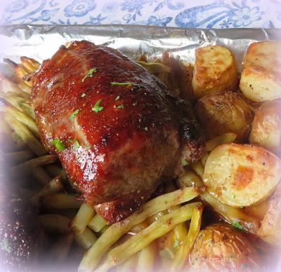 Sheet Pan Hoisin Pork Tenderloin for Two