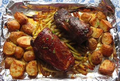 Sheet Pan Chinese  Pork Tenderloin for Two