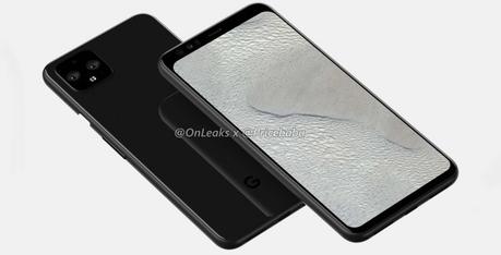 Pixel 4 XL renders show a notchless phone with bottom-firing speakers