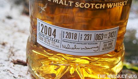 Label for the Old Pulteney Single Cask