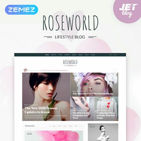 Top 20 WordPress Blog Themes that Will Bring Your Personal Blog to the Next Level Roseworld