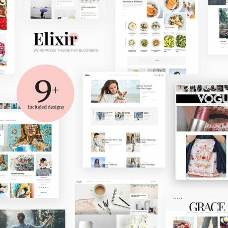 Top 20 WordPress Blog Themes that Will Bring Your Personal Blog to the Next Level Elixir wordpress blog themes
