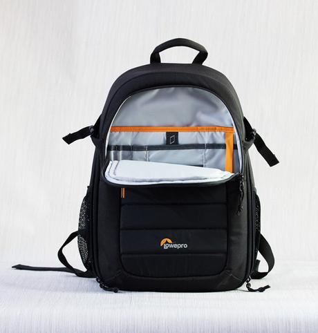 Front side of Lowepro Tahoe BP 150 Camera Bag