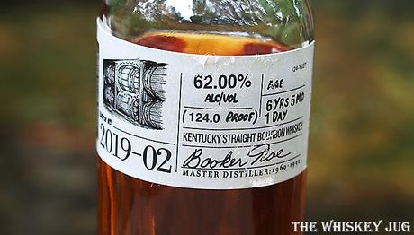 Label for the Booker's Bourbon Shiny Barrel Batch