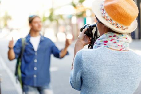 Women Holding camera