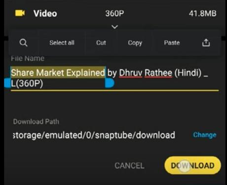How to Download YouTube Videos using snaptube