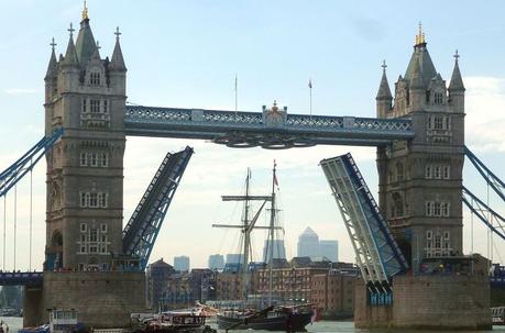 Tower Bridge in London. Anniversary of its opening
