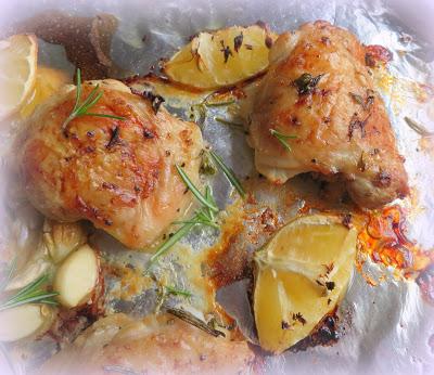 Lemon & Herb Roasted Chicken Thighs