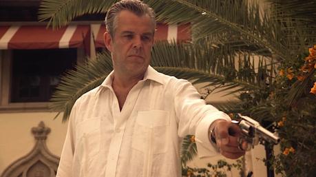 Magic City: Ben the Butcher’s White Linen Guayabera Magic City: Ben the Butcher’s White Linen Guayabera