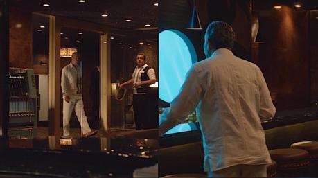 Magic City: Ben the Butcher’s White Linen Guayabera Magic City: Ben the Butcher’s White Linen Guayabera
