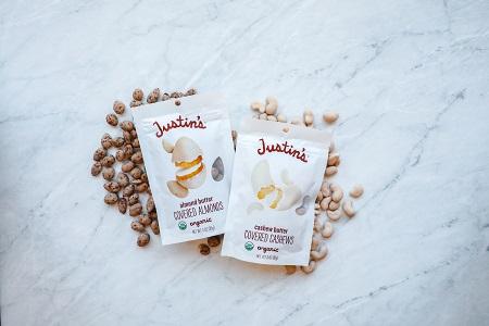 Justin's Introduces The World's First Organic Nut Butter Covered Nuts