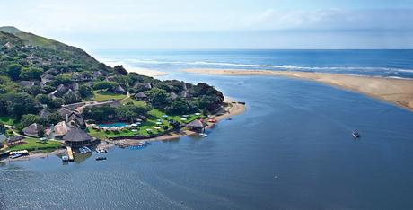 Aerial view of the Umngazi River Bungalows - Eastern Wild Coast, South Africa
