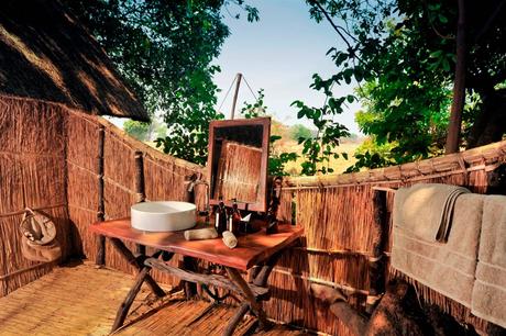 Comfortable toilet at Luwi Bush Camp - South Luangwa, Zambia