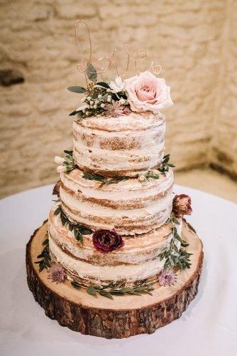 wedding cake ideas photos gallery naked tall with flowers greenery and love sign on top oobaloosphotography